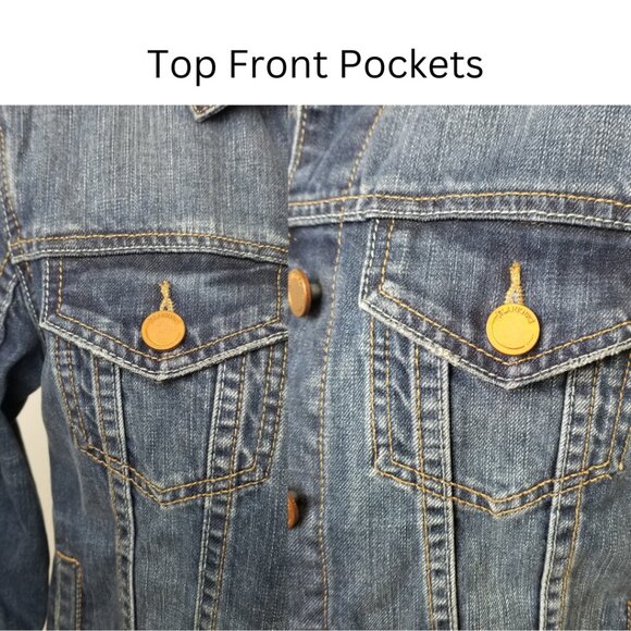 BLANK NYC Blue Denim Jacket In Diet Pill XS - Picture 11 of 16